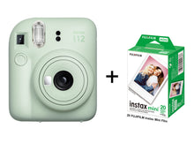 Įkelti vaizdą į galerijos rodinį, Momentinis Fotoaparatas FUJIFILM INSTAX MINI 12 (Mėtų Žalia) + 20 FUJIFILM Instax Mini Film (Glossy) (Color)