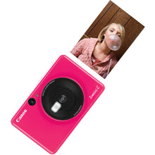 Įkelti vaizdą į galerijos rodinį, Canon Zoemini C(Inspic C/IVY CLIQ) Instant Camera Printer (Bubble Gum Pink) + Canon Zink Photo Paper (20 sheets)
