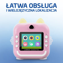 Įkelti vaizdą į galerijos rodinį, Vaikų Kamera - LAMAX InstaKid2 Plus, 2.4" Ekranas, 64 GB, Rožinė

