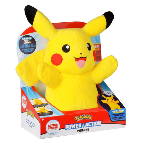 Interaktyvus Žaislas - Pokemon Power Action Pikachu 25 cm Judesio Jutiklis, Šviesos