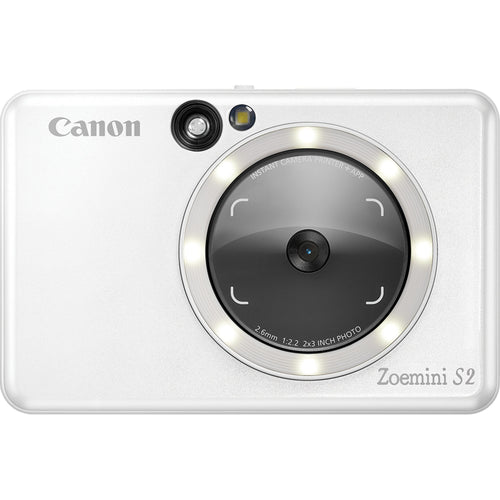 Canon Zoemini S2 (Pearl White) + Canon Zink Photo Paper (10 sheets)